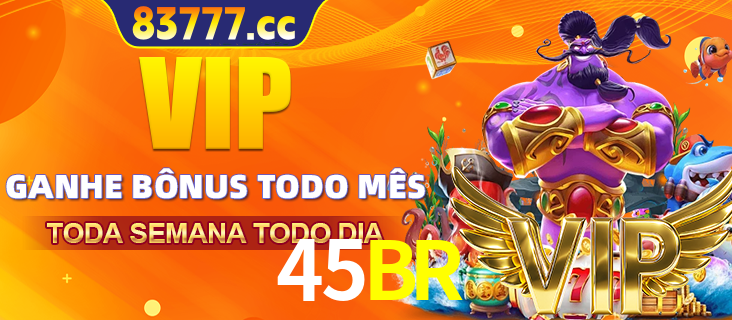 Banner promocional do 45BR oferecendo 100% de recompensas adicionais contínuas para quem fizer o login diário (Daily sign-in), com um mascote de coelho.