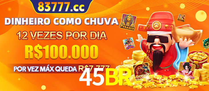 Banner do programa de recompensas Recomende para amigos do 45BR, detalhando os bônus por convidar amigos, com prêmios que chegam a R$288.888.