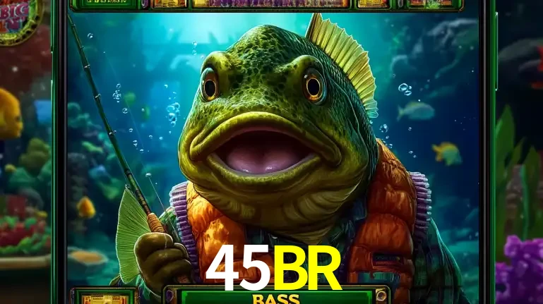 Personagem de peixe pescador do popular jogo de slot com tema de pescaria, uma das emocionantes opções de caça-níqueis para jogar e ganhar no cassino 45BR.
